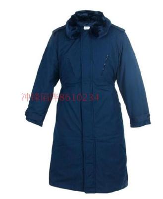 包邮配发常服大衣蓝色军大衣空棉衣冬季防寒保暖温区空军士兵大衣