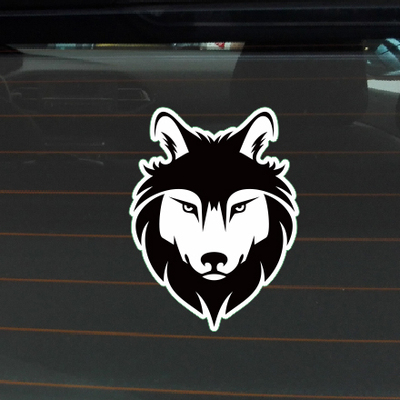 狼头车标图片