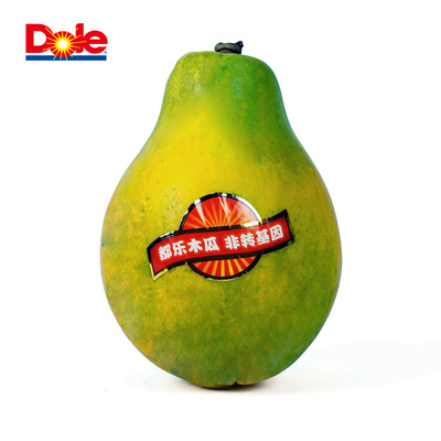 【dole都乐】菲律宾都乐非转基因木瓜2只 新鲜水果 单果约410g