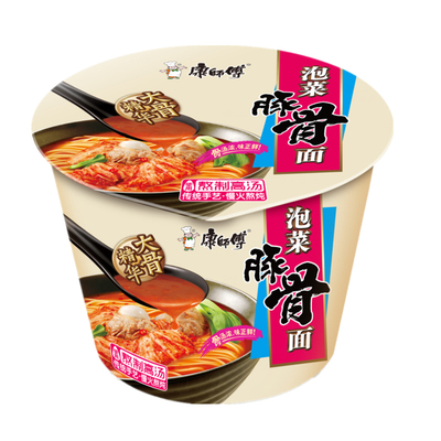 【天猫超市】康师傅 泡菜豚骨桶面116g/桶 方便面泡面桶面
