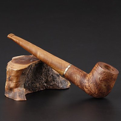 斗韵douyun手工麻梨疙瘩小叶鼠李木烟斗9mm滤芯循环过滤直yd-09
