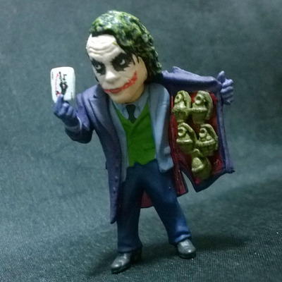 蝙蝠侠 黑暗骑士 小丑joker 希斯莱杰迷你手办 摆件