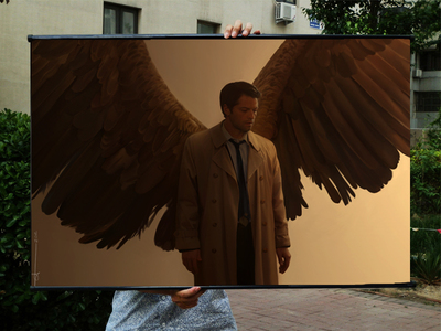 《邪恶力量》凶鬼恶灵/温家双煞castiel卡斯提奥海报/挂画周边