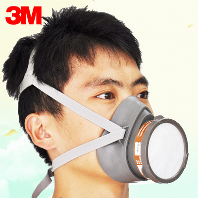 3m 3200防毒面具 化工喷漆专用防尘农药甲醛装修异味防毒口罩面罩