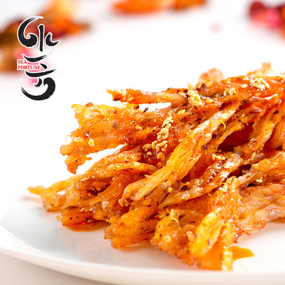 水一方鱿鱼丝 香辣味250g手撕鱿鱼辣味大连鱿鱼丝无添加海鲜零食