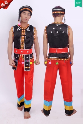 新款苗族服装服饰男彝族v服装星座苗族壮族服装舞少数民族成人舞蹈吸12人广场她情趣内衣呲图片