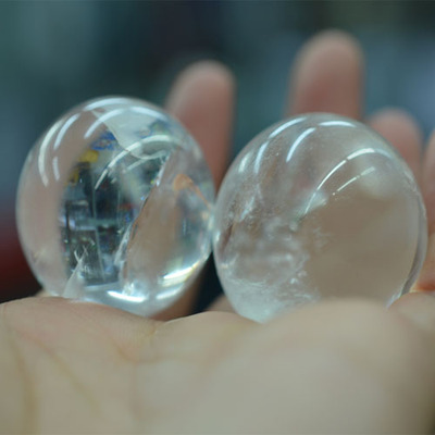 白水晶手把件图片