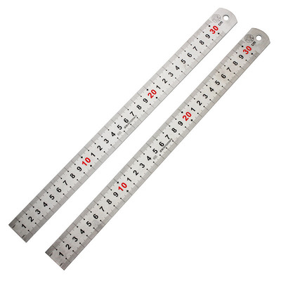 百威狮不锈钢 钢尺 直尺 100cm 钢板尺刻度尺公制公英制木工尺子