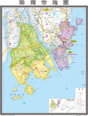 珠海市地图下载 图片合集图片