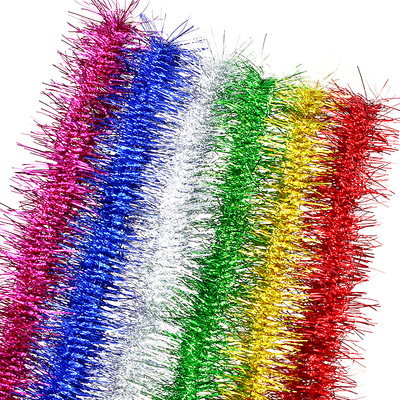 大爱 圣诞装饰毛条彩带 圣诞树婚房晚会布置装饰 小刺龙毛条拉花