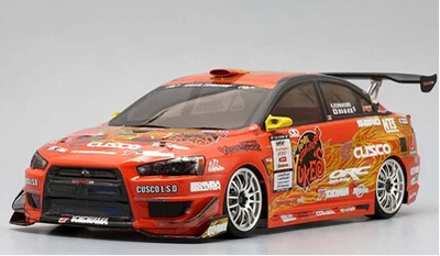 yokomo 1比10透明漂移车壳 lancer evo x 10 sd-evxbs 195mm