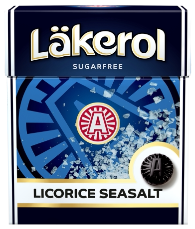 【瑞典代购直邮】lakerol 乐奇乐 润喉糖 甘草海盐味 75克装