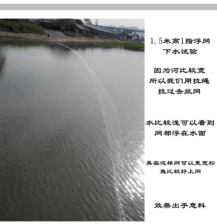 5米6分指1指1.5指三层渔网粘网丝网抓鱼网小白条捕鱼网