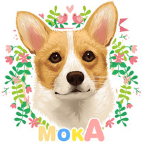 狗狗宠物画像漫画猫咪仓鼠q版头像人物兔兔动漫logo设计手绘定制