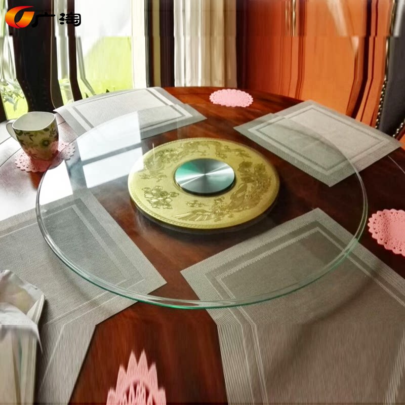 『广淘』ma011.钢化玻璃转盘金龙凤底座转盘饭桌转盘酒店餐桌转盘