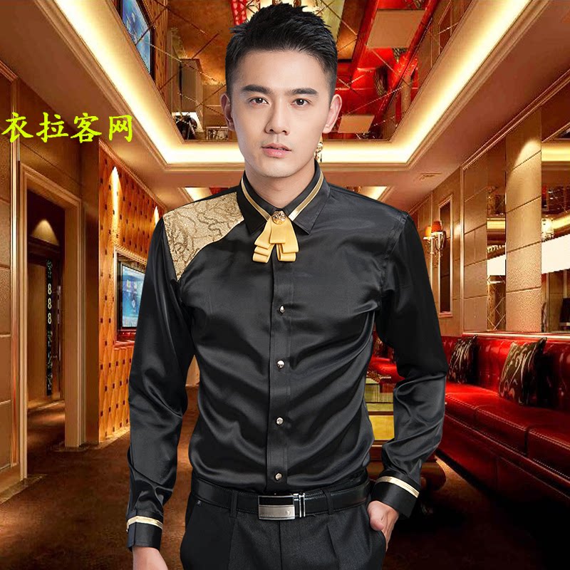 龙丽儿ktv工作服长袖 ktv服务员工作服秋冬装 夜场夜总会少爷服装