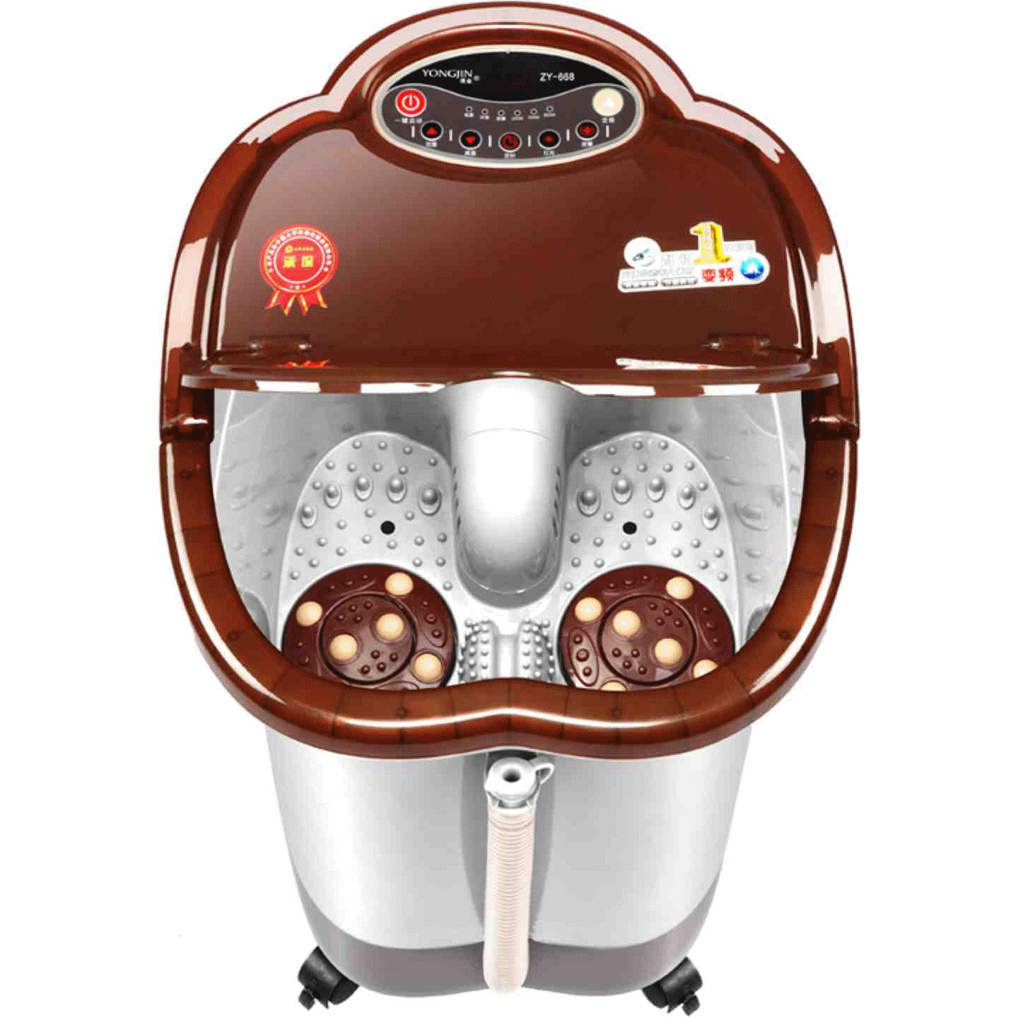 涌金足浴盆全自动按摩 加热电动洗脚盆脚底泡脚桶足疗机养生深桶