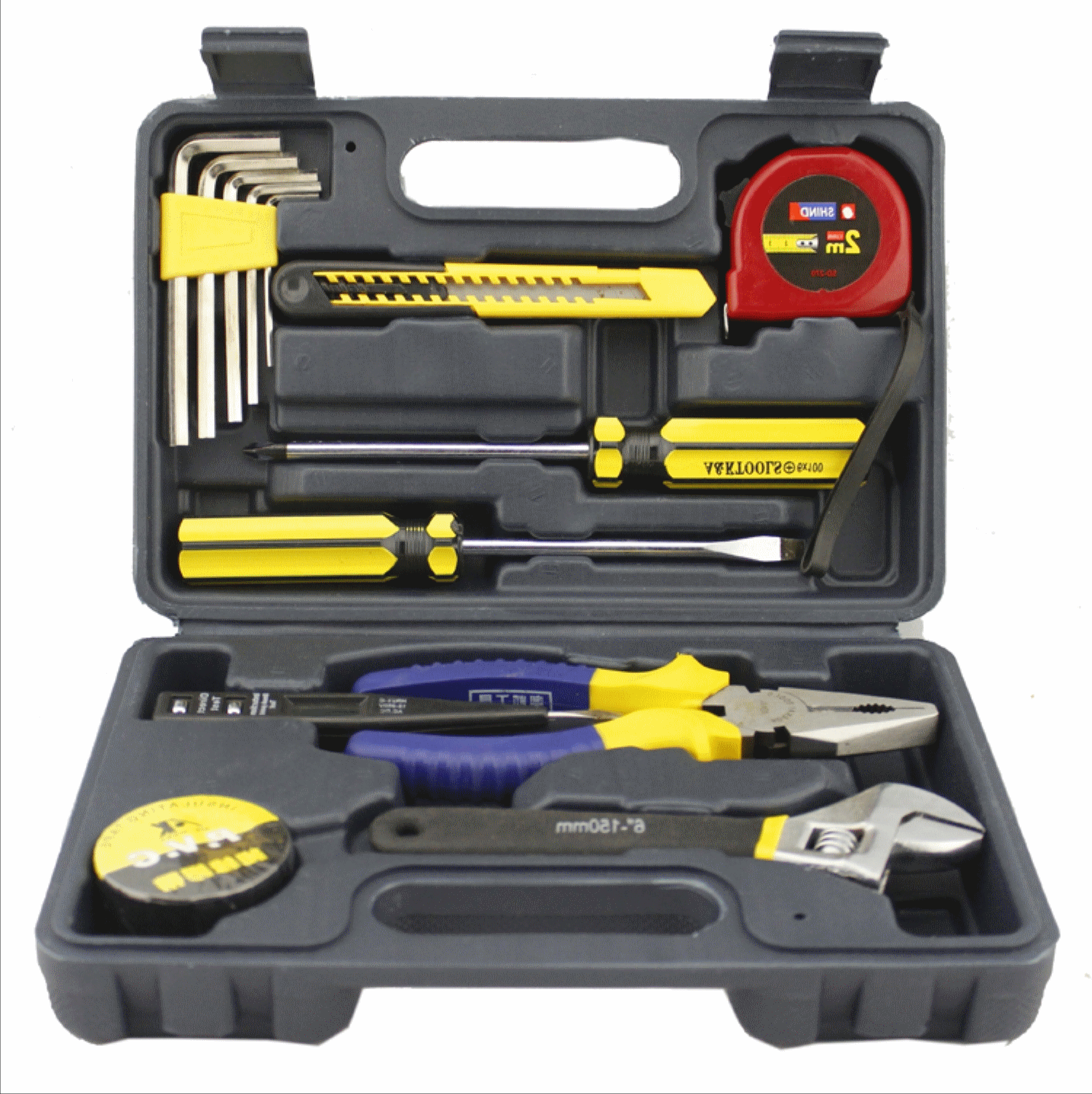 奥凯五金工具套装 工具箱家用维修电工组套多功能手动组合工具