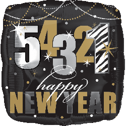 2016年新年倒计时 新年54321 zebra new year 铝膜球