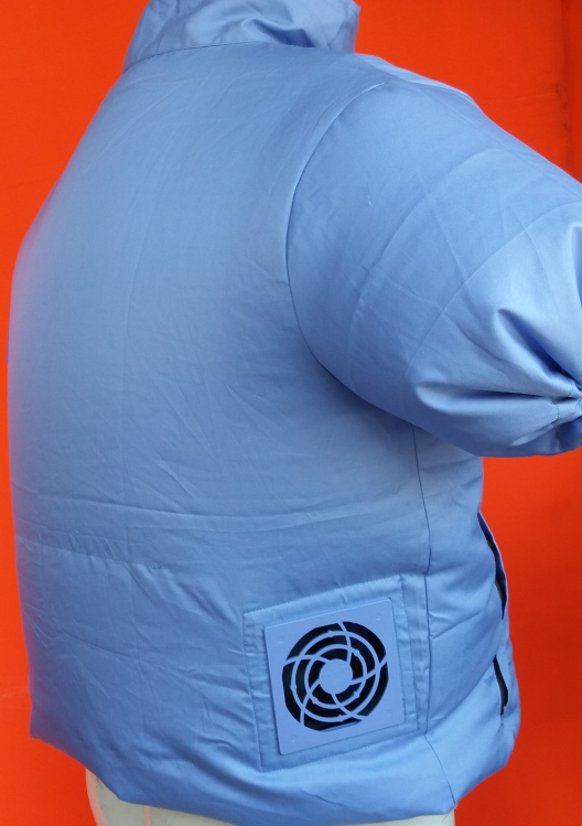 12v四方无刷5200mah空调服降温服风扇服秀华风江门新会罗坑刘华业