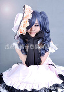taobao agent 黑执事夏尔女装cosplay 双马尾蓝灰色cos假发 动漫假发 包邮