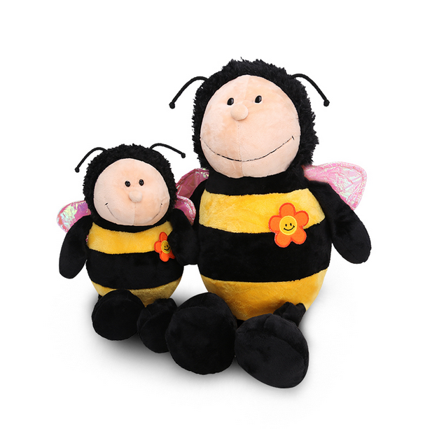 nici小蜜蜂瓢虫昆虫公仔钥匙扣可爱毛绒玩具活动礼品送女生日礼物