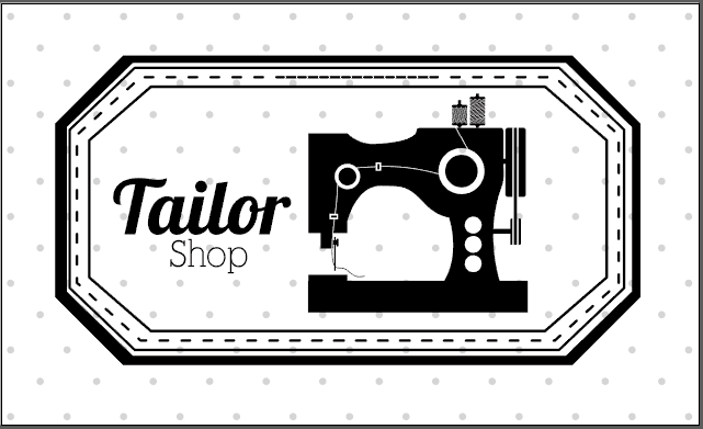 缝纫机素材 门店吊牌logo设计 矢量设计稿源文件3y24