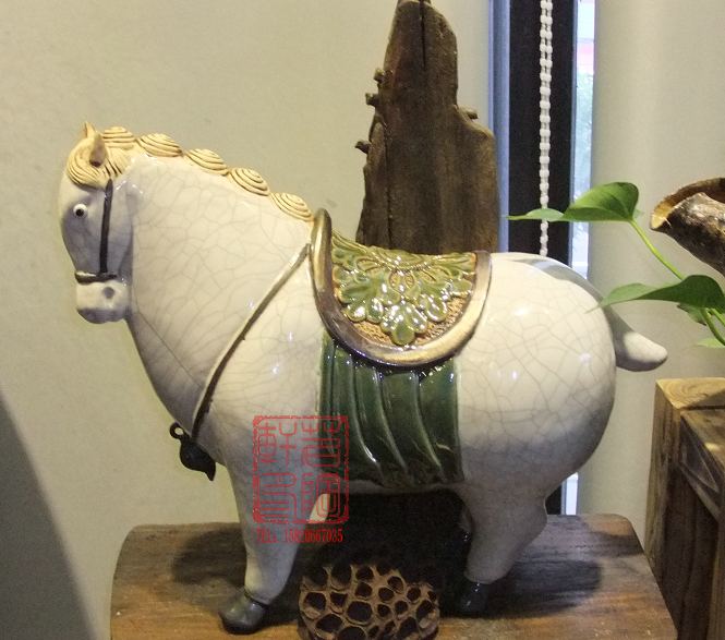 陶瓷工艺品 石湾公仔 q版马 十二生肖