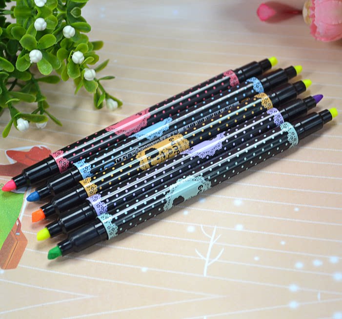 新款 晨光荧光笔 创意个性可爱冬己 重点勾线笔 记号笔thm21208