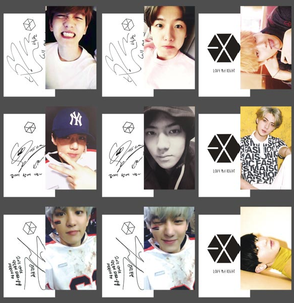 exo|exo-l|集体●周边|love me right 日专专辑同款小卡[2]