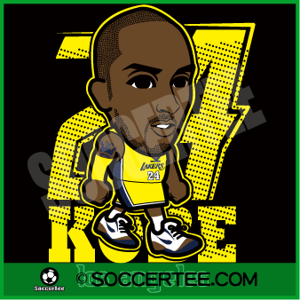 soccertee 香港正品 q版球星t恤 科比-布莱恩特 篮球t恤