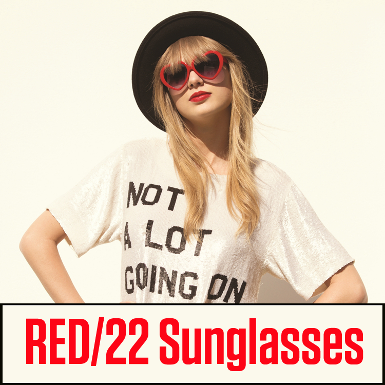 taylor swift泰勒斯威夫特 red/22单曲mv官网同款街拍周边墨镜