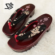 taobao agent 高跟日本日式木屐cosplay木拖鞋樱花木屐鞋半月人字拖厚底