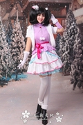 taobao agent 包邮现货 lovelive Snow halation LL矢泽妮可打歌服 cos 全套