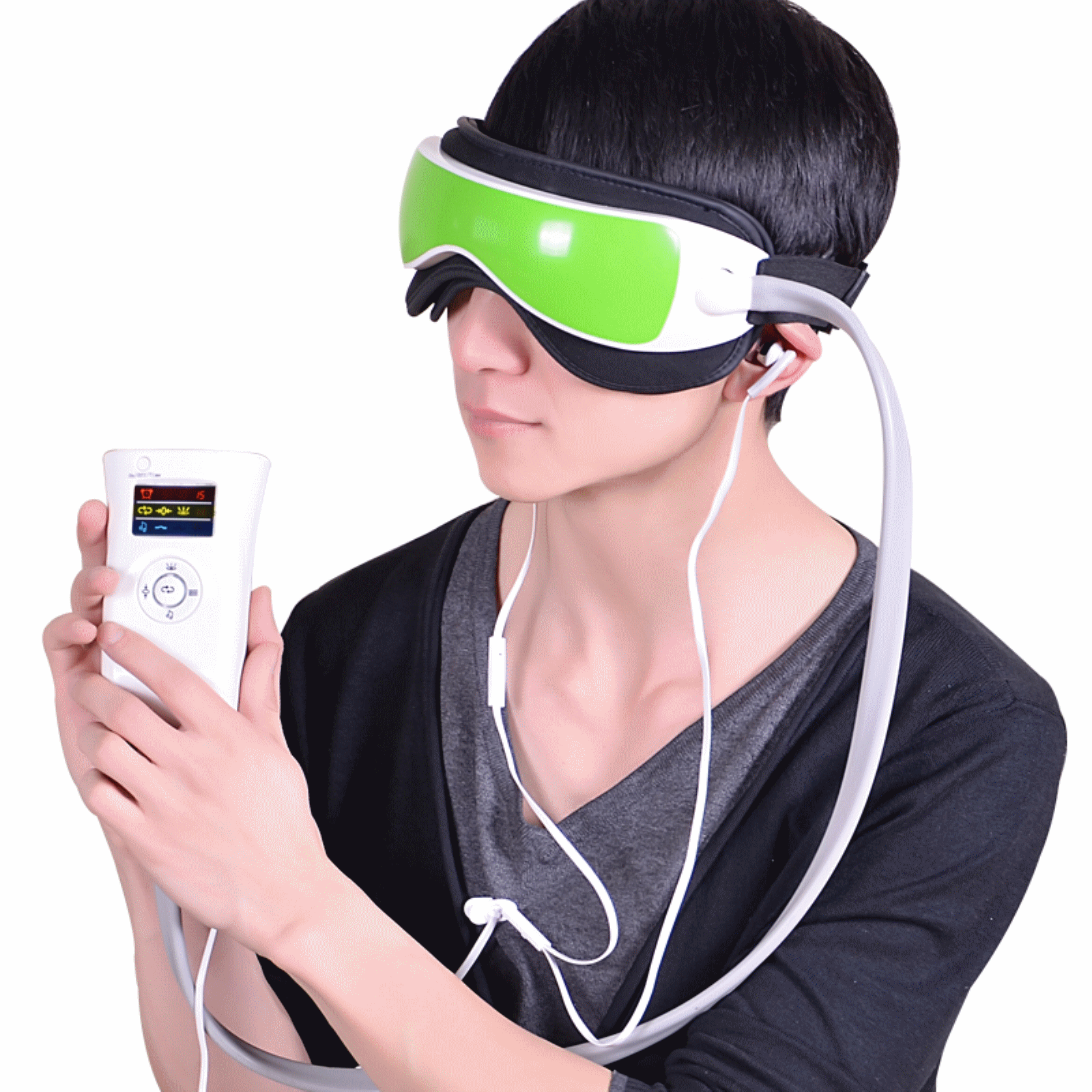 保护眼按摩仪器眼部穴位理疗眼睛微电脑振动热敷气压眼罩按摩器