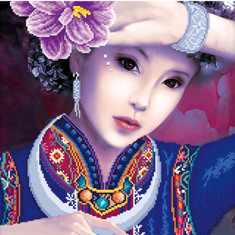 5d钻石画美女人物卧室阿诗玛点钻十字绣最新款客厅挂画diy砖石秀