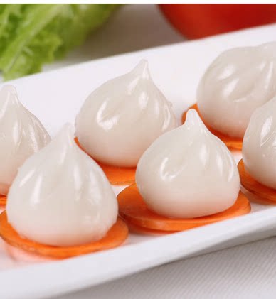 白水晶包 猪肉馅500g港式广州早茶下午茶点东坡肉包小笼包子