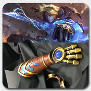 taobao agent 【龙廷】LOL英雄联盟cosplay/探险家伊泽瑞尔EZ/护目镜/手甲道具