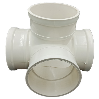 pvc排水管件配件直角四通p水cz排ev四通异c立体四通pv径立体三通