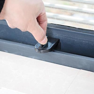 移门锁手推拉门锁单个窗户滑门器锁户固定装防夹卡限位窗玻璃卡子