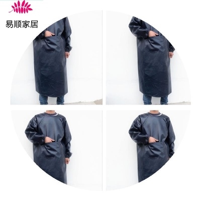 脖软油洗b车加长雨衣男士肥加厚全身围裙挂防水加布胶防大号杀猪