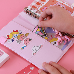 粉色少女心活页手帐本卡通日记本笔记本简约计划本x普通版豪华款