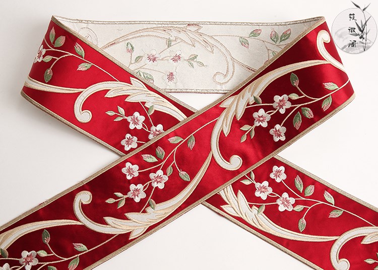 340人付款淘宝阁齐娇织花带h腰边筱制作腰忆齐多带汉服裙头服装绣花胸