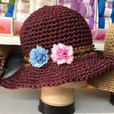 丝线钩的帽子女