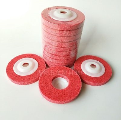 百洁布尼龙轮碗型抛光轮白洁拉丝轮拉丝机不锈钢去皮纤维轮打磨头