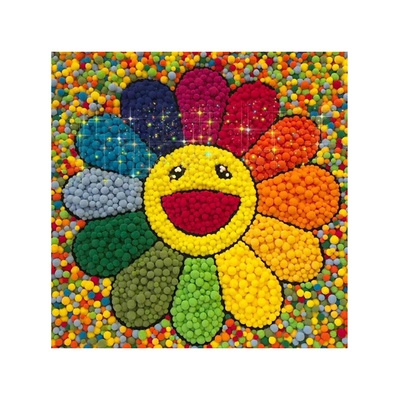 000人付款淘宝太阳花毛球画材料尺寸配件毛毛球弹球组