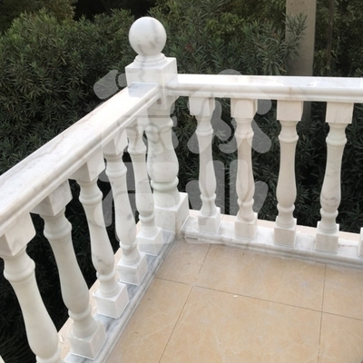 护栏阳台室外汉雕l玉栏杆花瓶柱楼梯扶手石材石宝白瓶柱子.