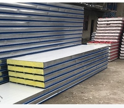 彩钢瓦.心泡沫隔热双层工t地屋顶铁皮房厂房间筑隔板墙隔建夹.