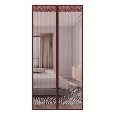 新品防蚊虫细密网孔纱网窗帘卧室阳台f自装磁性黏贴免打孔门帘定