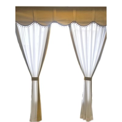 客厅窗帘带幔子